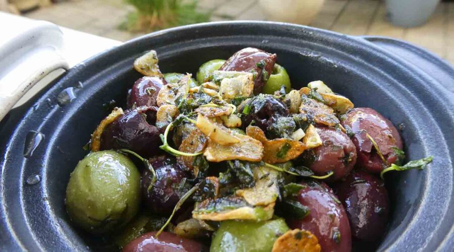 Spicy Herb Olives