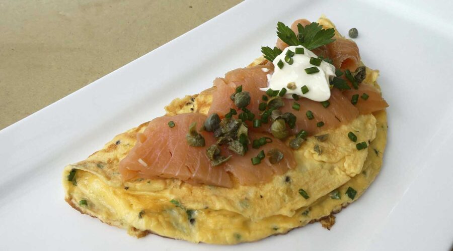 Smoked Salmon Omelette