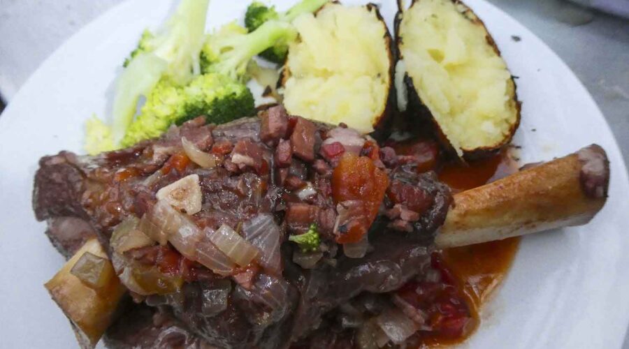 Slow Cooked Lamb Shanks