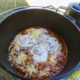 Camp Oven Eggs in Purgatory