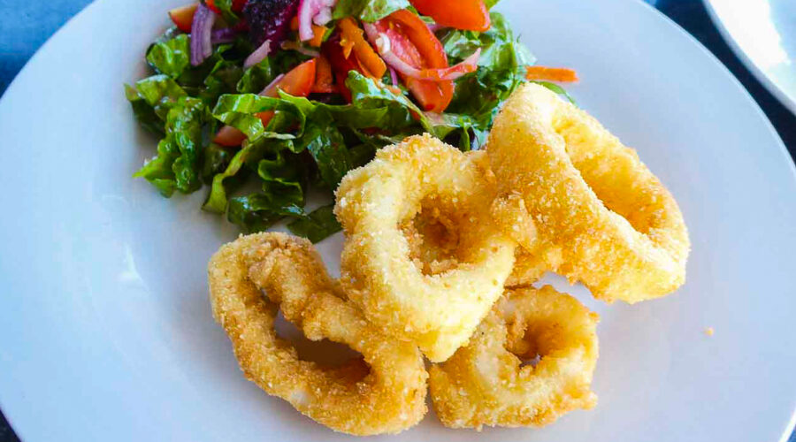 Crumbed Squid