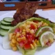 Cajun Mackerel with Pineapple, Tomato & Corn Salad