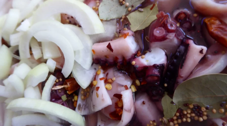 Pickled octopus