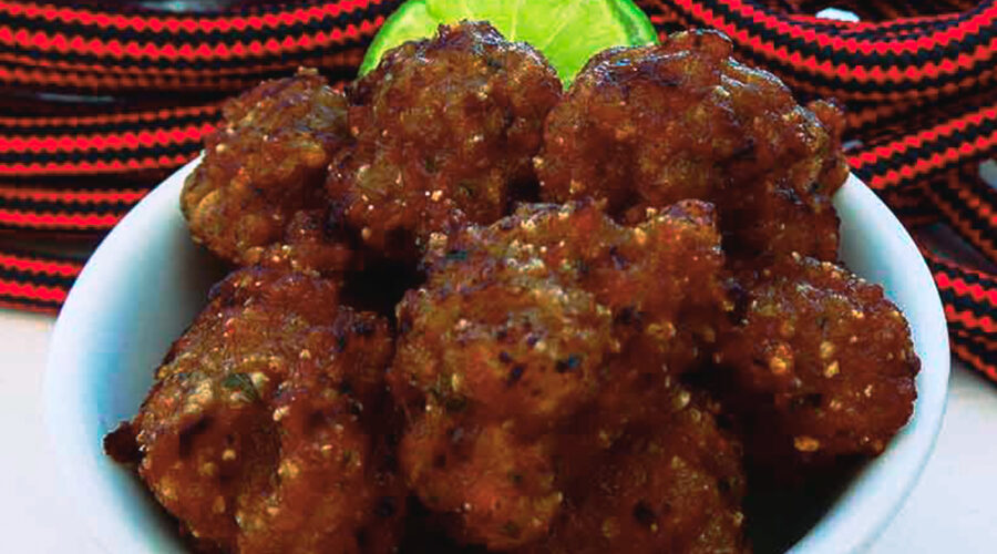 Larb Moo Tod (Fried Pork Balls)
